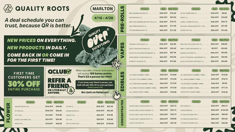 Quality Roots - Marlton Your 420 Plans = Handled 🌿