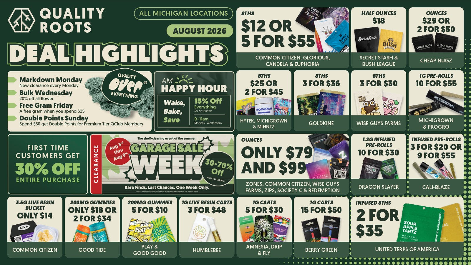 Quality Roots - Hamtramck Shop 30-70% off ALL WEEK LONG!