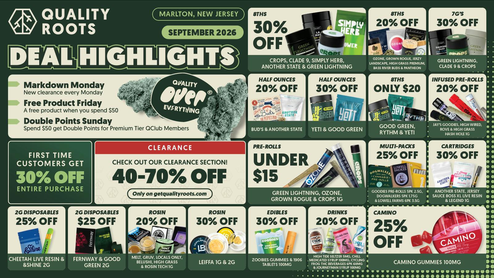 Quality Roots - Marlton September Deals at Quality Roots 🔌