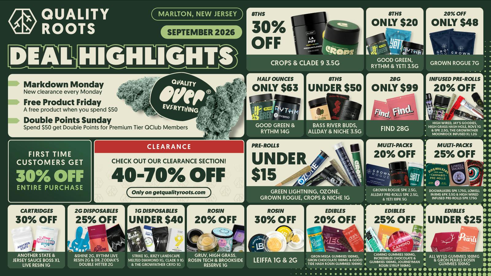 Quality Roots - Marlton September Deals at Quality Roots 🔌