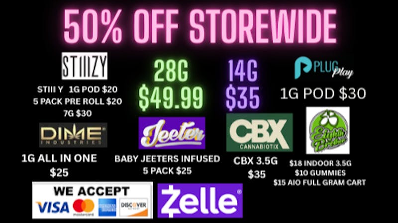Redeye Cannabis - Dublin / Pleasanton 50% OFF STOREWIDE & FREE DELIVERY $49.99 OZ DEAL
