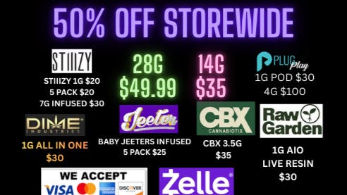 Redeye Cannabis - Fremont / Milpitas / Union City 50% OFF STOREWIDE & $49.99 OUNCE DEALS