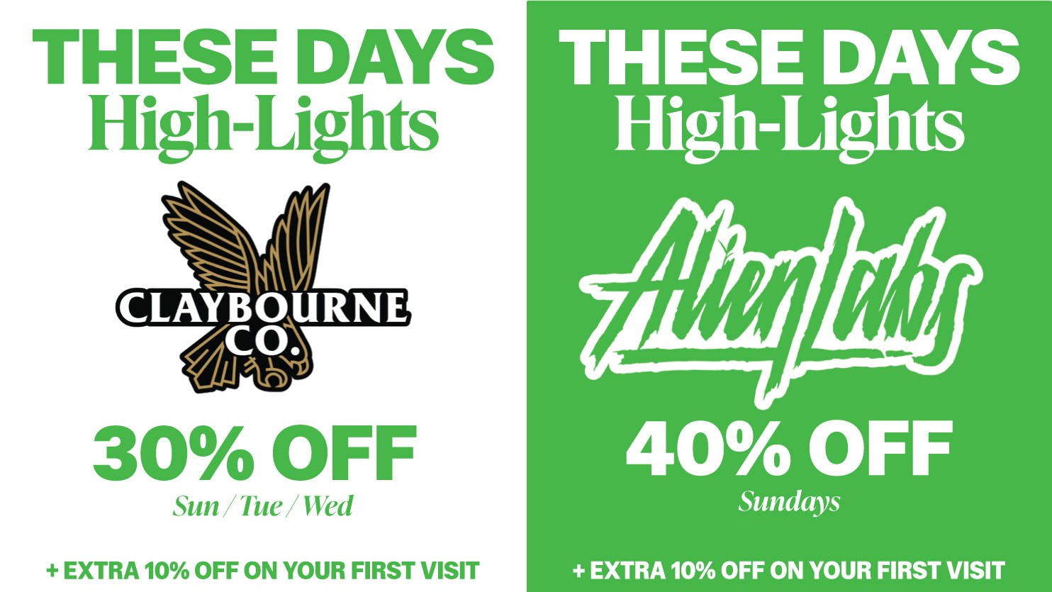 THESE DAYS 40% Alien Labs. 30% Claybourne.