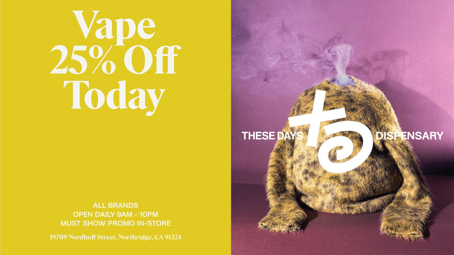 THESE DAYS 🔥 25% OFF ALL VAPE 🔥