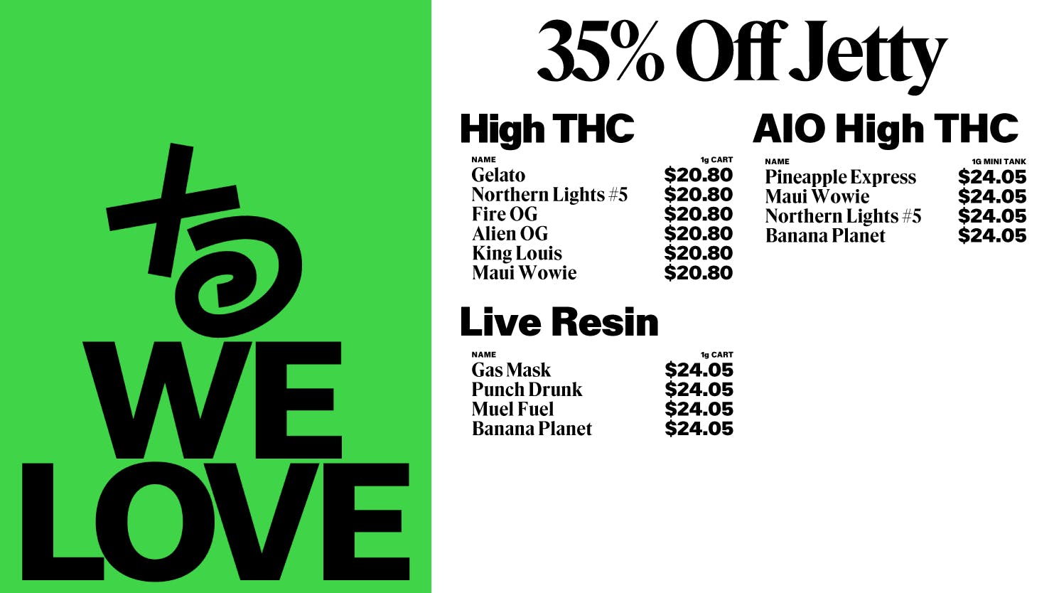 THESE DAYS DISPENSARY - NORTHRIDGE 🔥 35% OFF JETTY 🔥