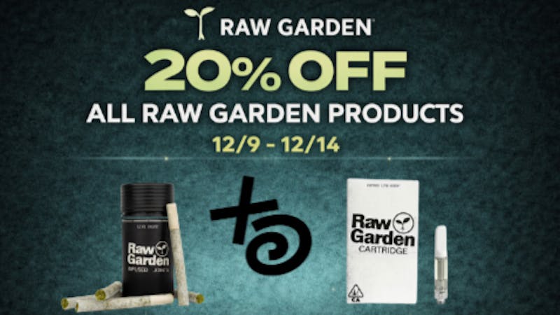 THESE DAYS Raw Garden 20% OFF 12/19 - 12/24