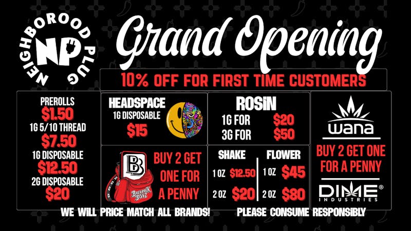 Neighborhood Plug Now Open! Weekly Steals 🔌