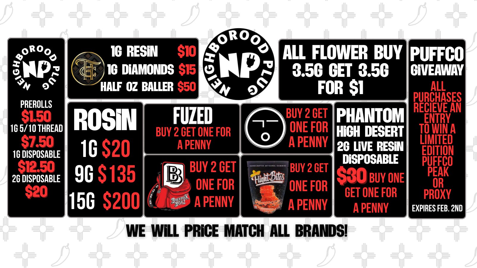 Neighborhood Plug NOW OPEN! WEEKLY DEALS 🔌