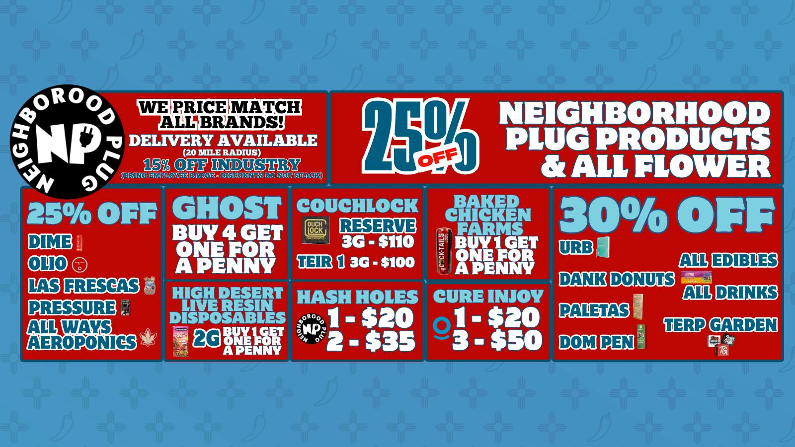 Neighborhood Plug FALL DEALS ARE HERE!!