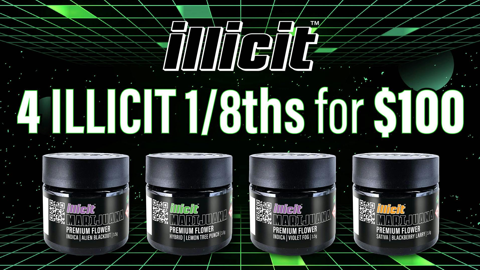 From The Earth Dispensary Lee's Summit Any 4 Illicit 1/8ths for $100 (1/5/26 to 1/8/26)