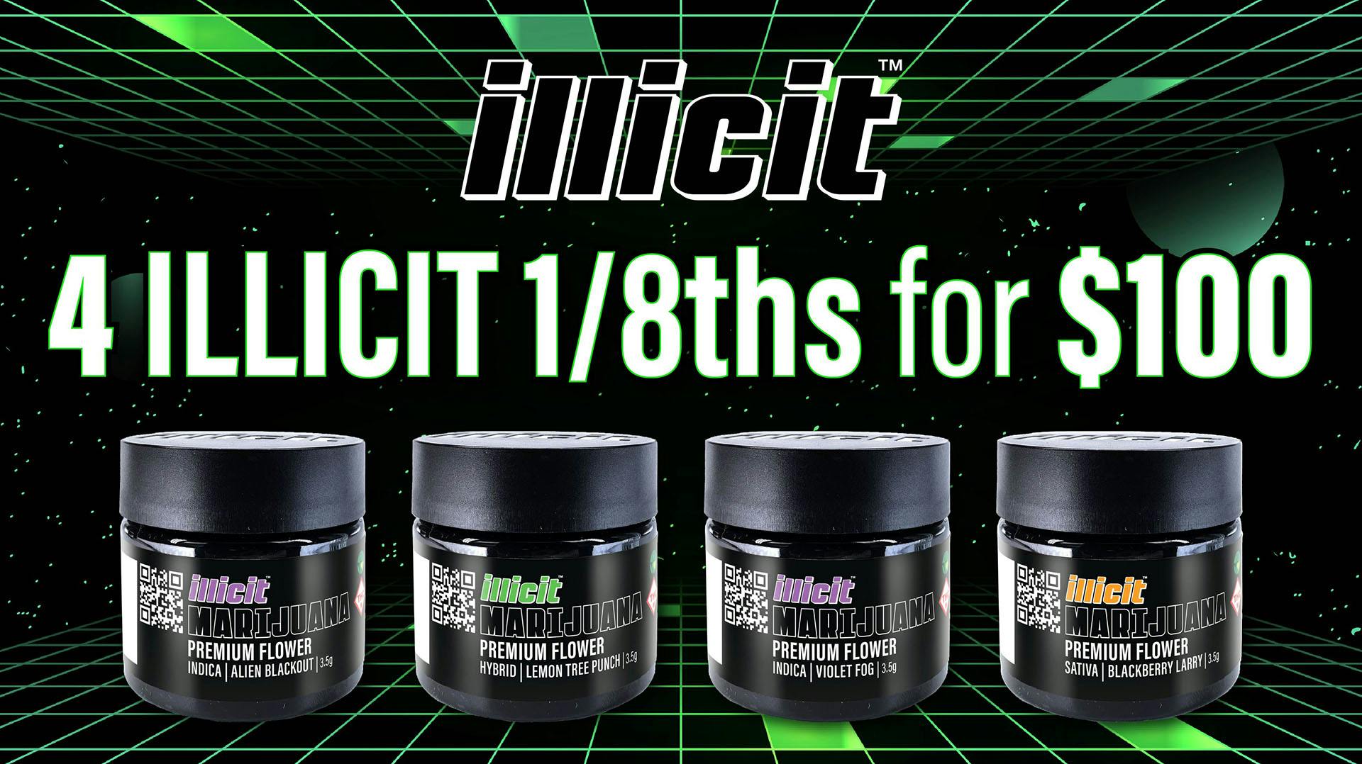 From The Earth Dispensary Independence 4 Illicit 1/8ths for $100 (5/11/26 - 5/14/26)