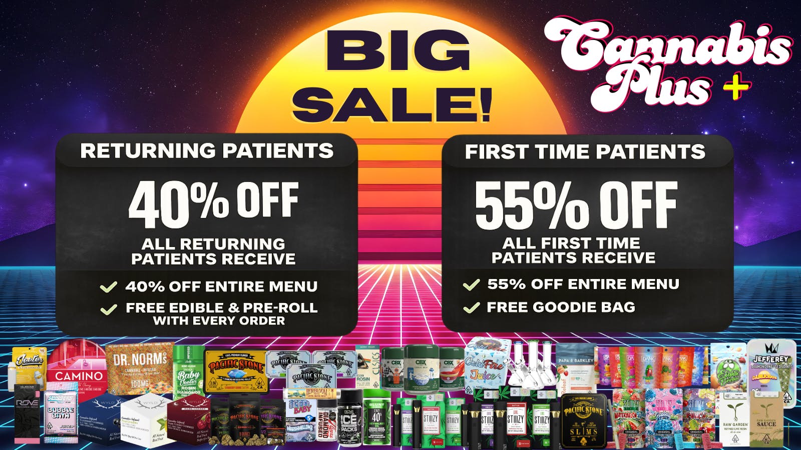 Cannabis Plus - San Marcos DEALS FOR EVERYONE, FREE GOODIES AND SAVINGS