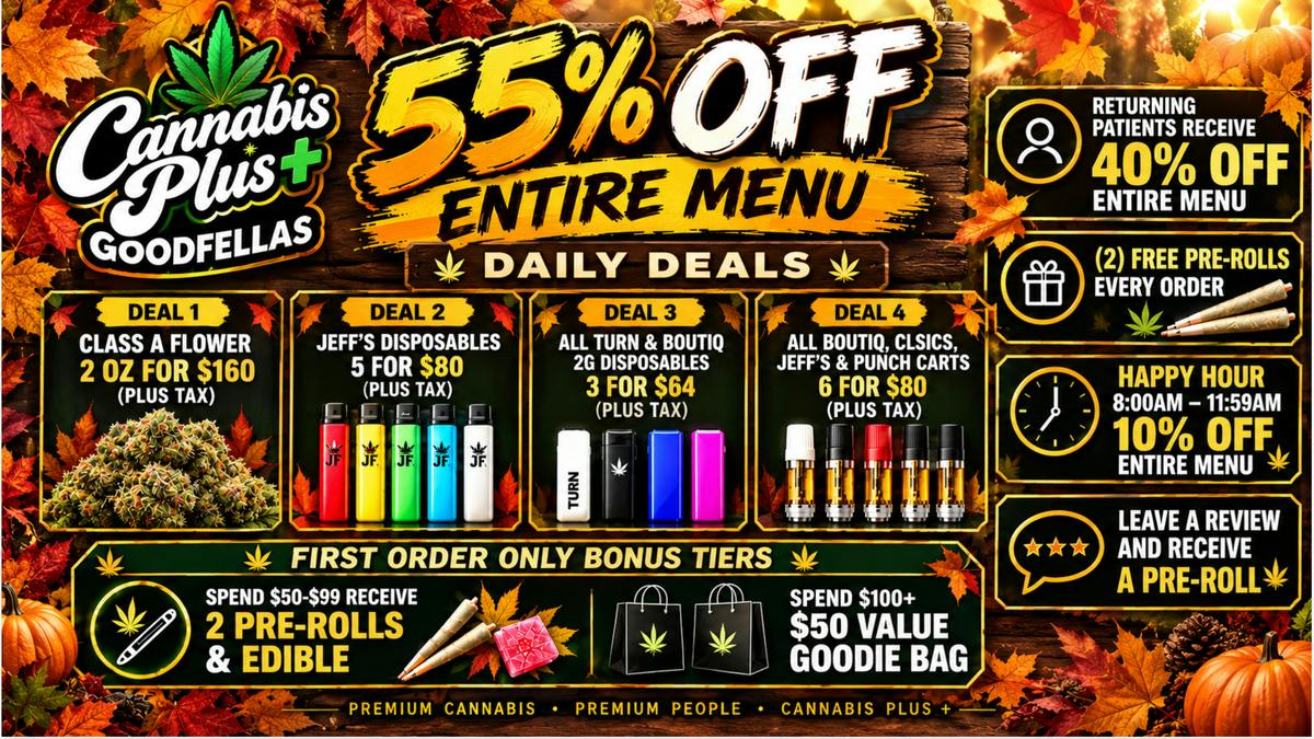 Cannabis Plus - Poway 😮‍💨 Save 55% OFF + FREE Goodies Every Order! 🤩