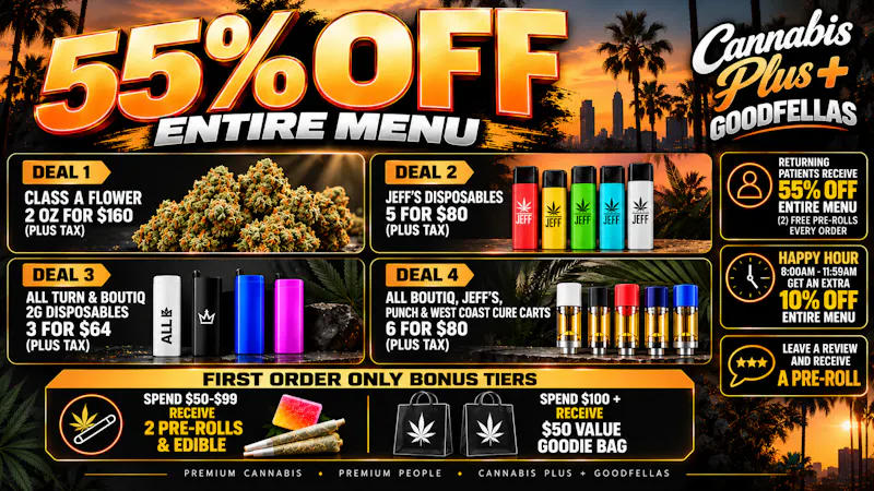 Cannabis Plus - Fallbrook Free Goodies Every Order & BIG Savings!