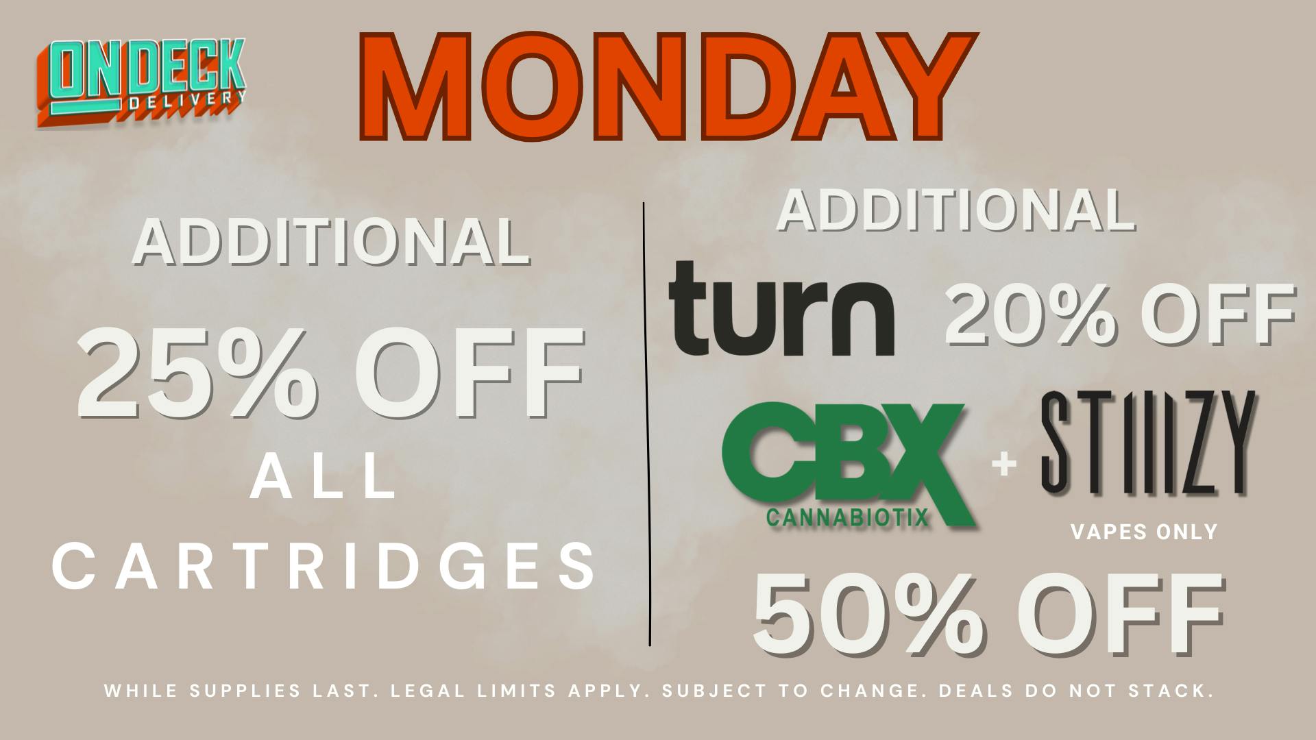 On Deck Delivery 50% OFF SELECT PRODUCTS