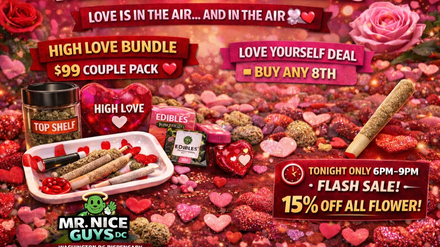 Mr Nice Guys Valentine’s Day Specials at Mr. Nice Guys DC 💕