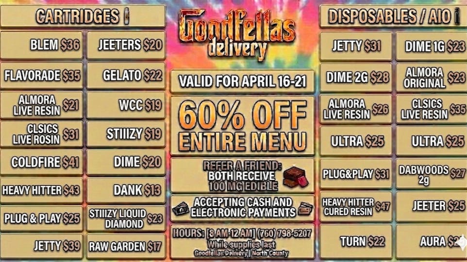 Goodfellas - San Marcos CARTS AND DISPOSABLES