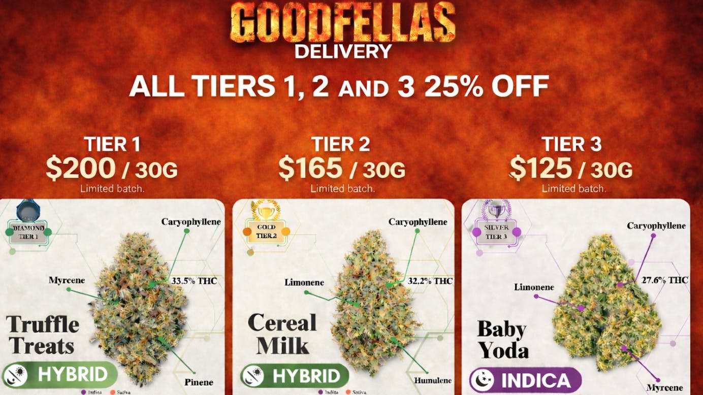 Goodfellas - San Marcos FLOWER SPECIALS+GOODIEBAG