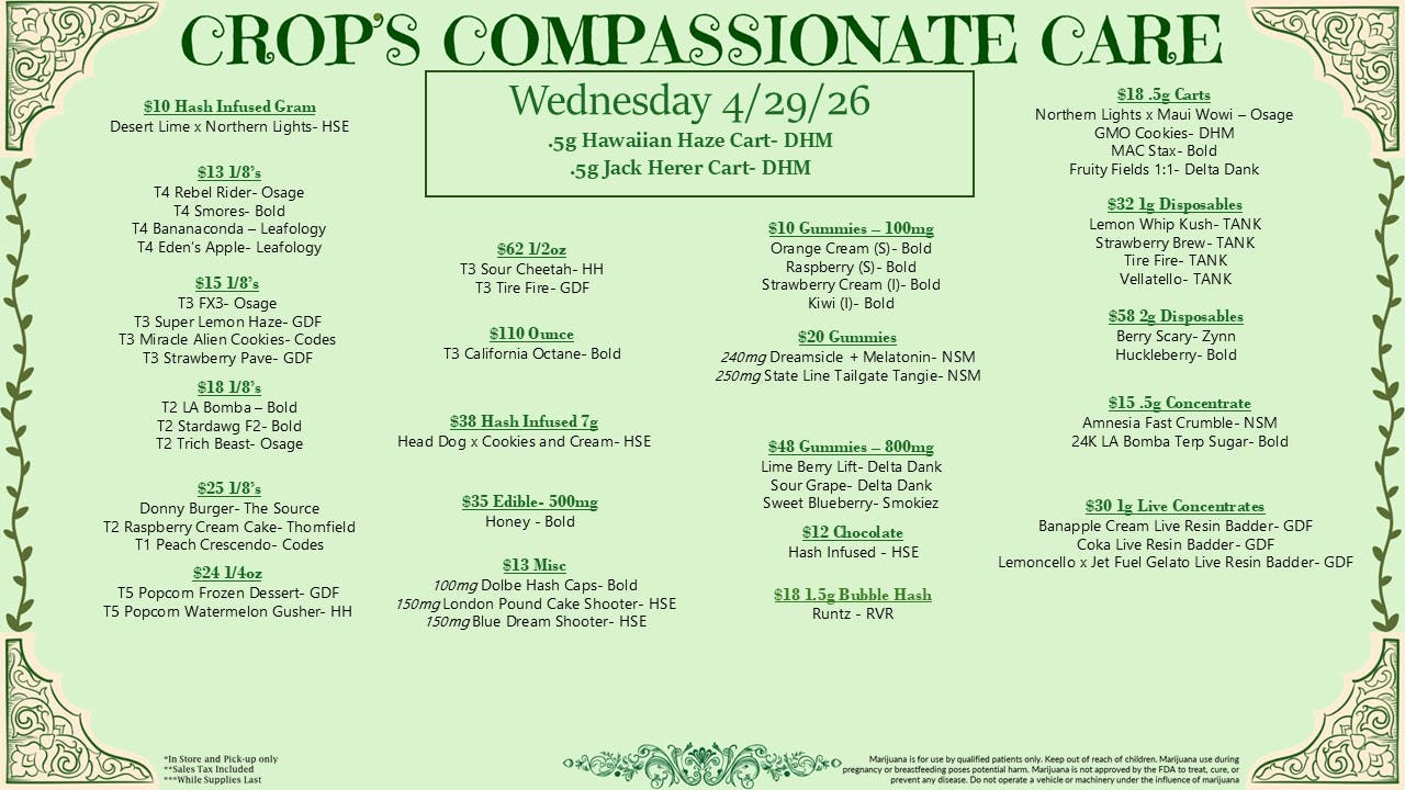 Crop Crop Daily Deals