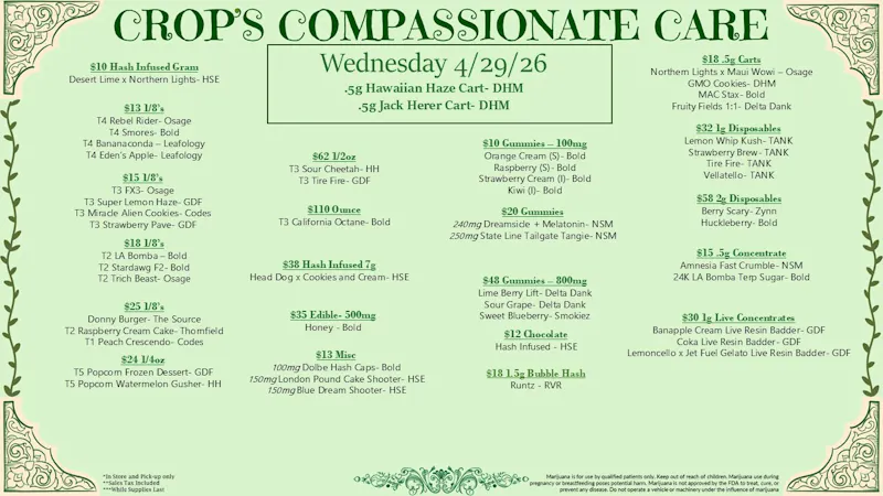 Crop Crop Daily Deals