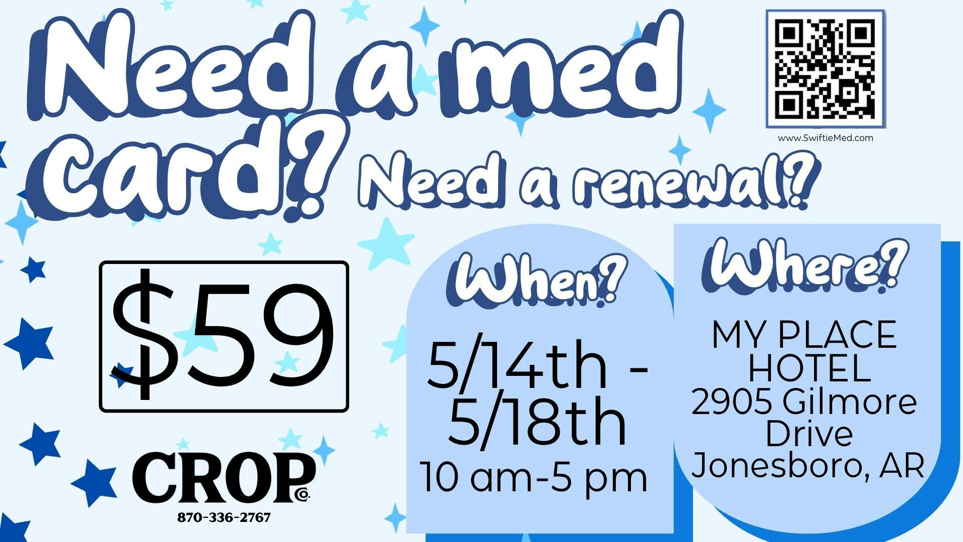 Crop MMJ card and renewal info :)