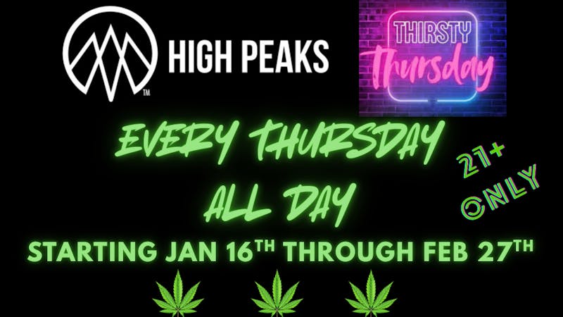 Exit 31 Exotic Thirsty Thursdays with High Peaks