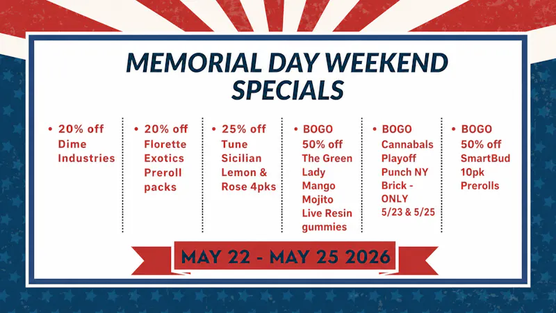 Exit 31 Exotic Memorial Day Weekend Specials!