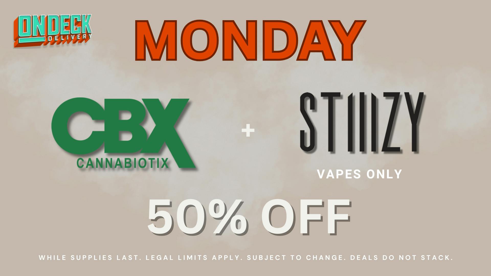 On Deck Delivery 50% OFF SELECT PRODUCTS