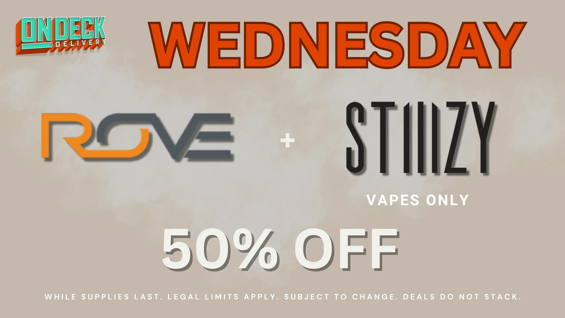On Deck Delivery 50% OFF SELECT PRODUCTS