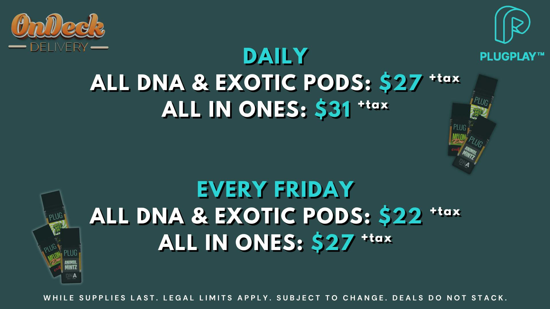 On Deck Delivery PLUGPLAY DEALS!