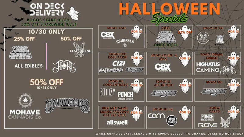 On Deck Delivery HALLOWEEN DEALS!