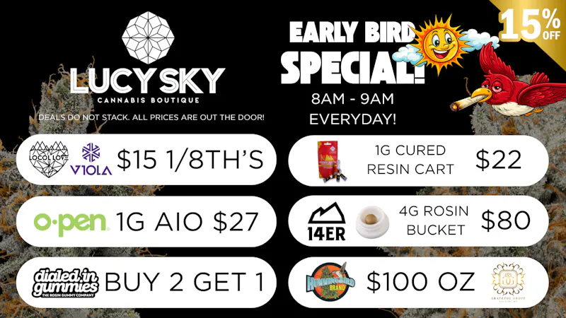 Lucy Sky Santa Fe AUGUST DEALS @ LUCY