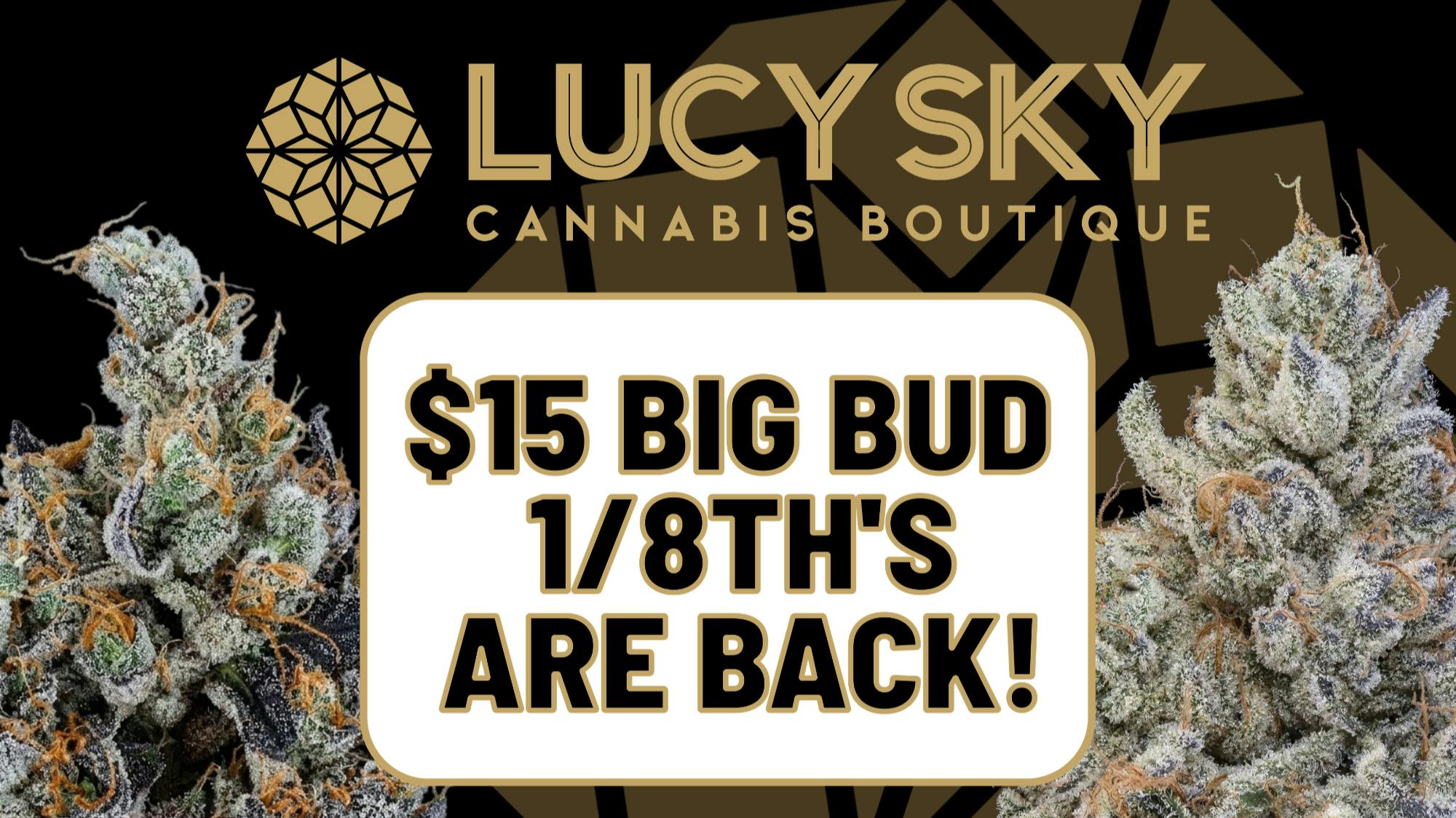 Lucy Sky Santa Fe $15 BIG BUD 1/8TH'S ARE BACK!