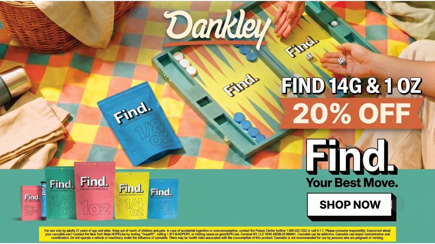 Dankley - Long Island Delivery Feeling Lucky? 20% Off Your FIND FLOWER