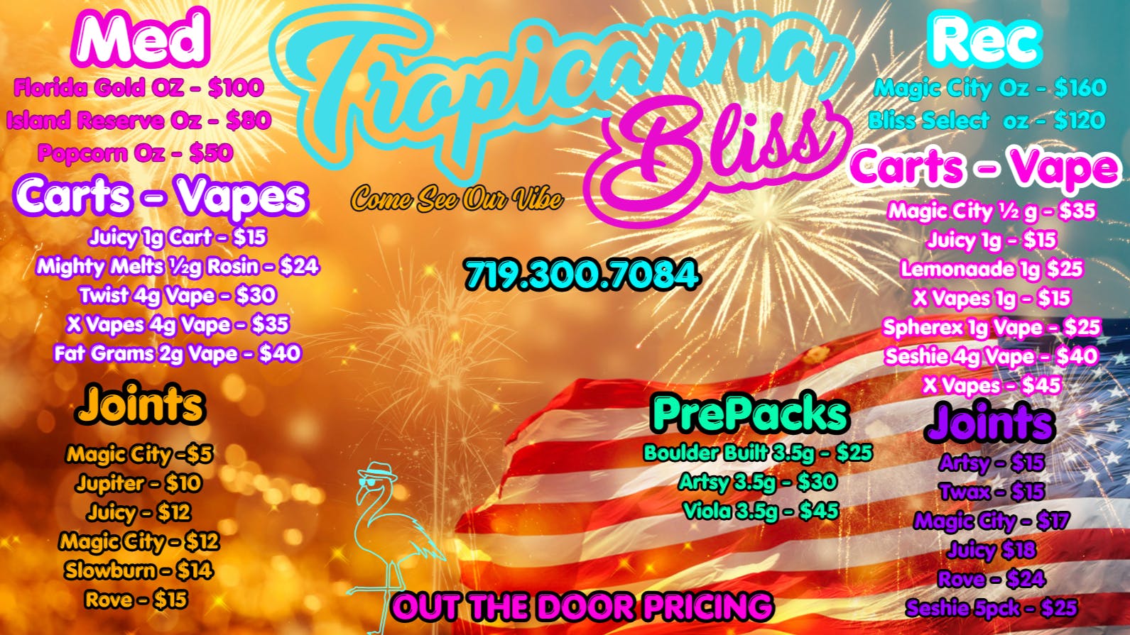 Tropicanna Bliss 🦩America's Birthday Deals🇺🇸
