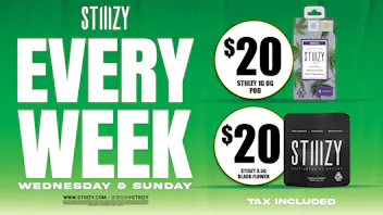 STIIIZY Fairfield $20 1g OG Pods and 3.5g Black Label