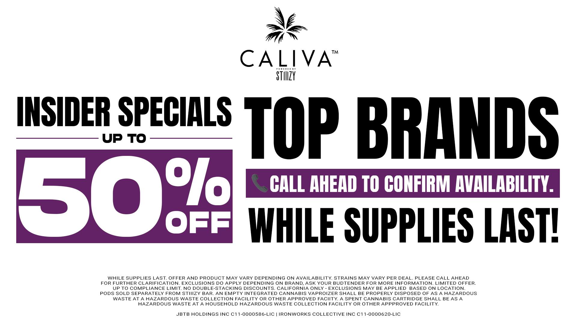 Deli by Caliva - Hanford Up to 50% off Select Items
