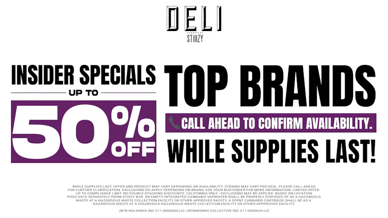 DELI by Caliva Up to 50% off Select Items