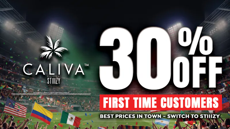 Caliva 30% off First Time Customers