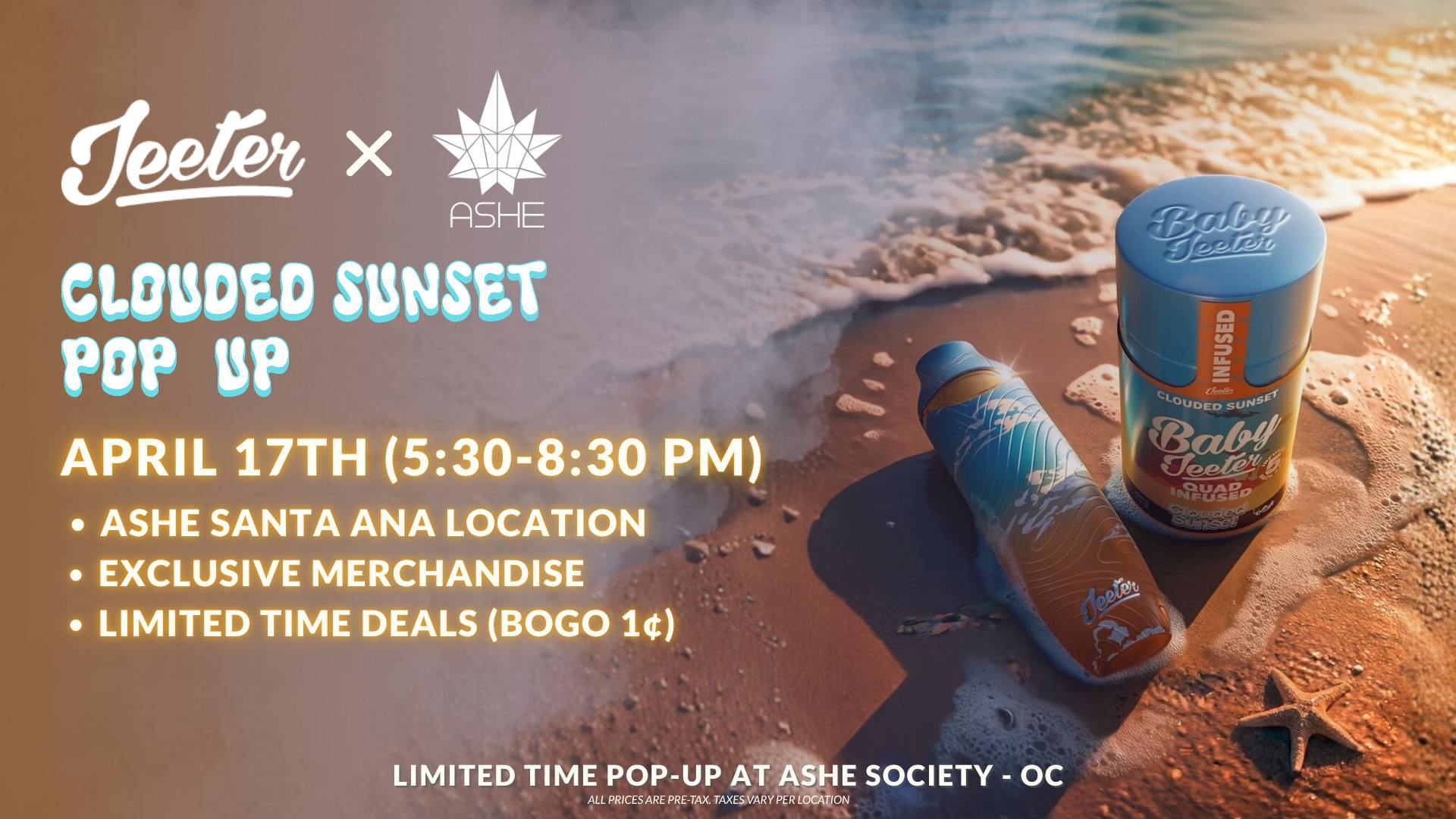 ASHE Society - OC ASHE X JEETER!! 🔥☁️ Jeeter Pop-up in OC!