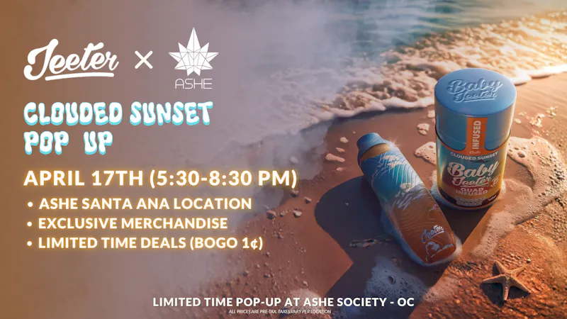 ASHE Society - OC ASHE X JEETER!! 🔥☁️ Jeeter Pop-up in OC!
