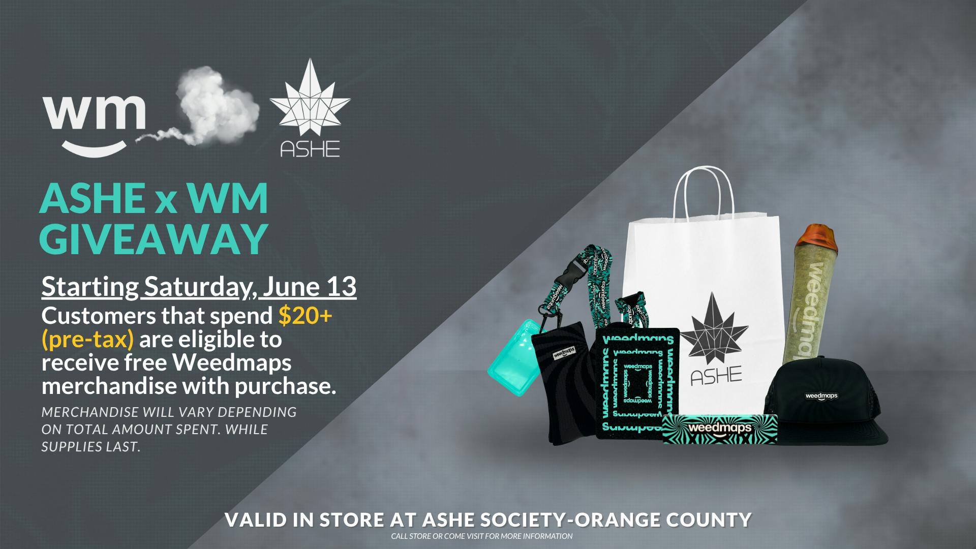 ASHE Society - OC Spend $20+ at ASHE, Get FREE WM Swag 😎