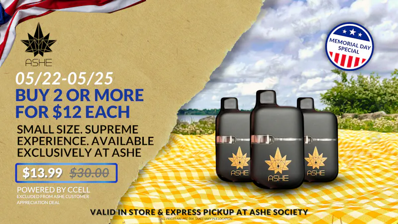 ASHE Society - San Bernardino Memorial Day Deal ASHE: Buy 2 or More for $12 each