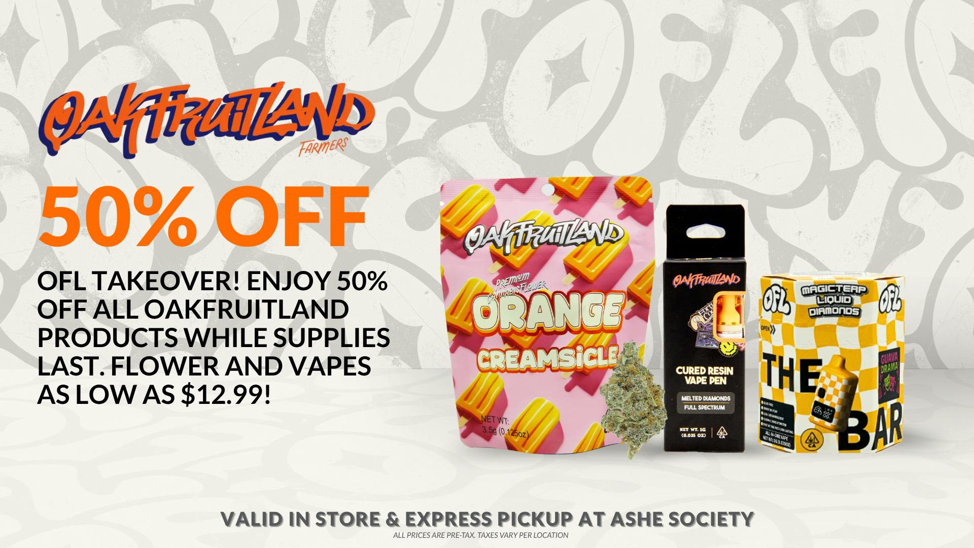 ASHE Society - Pomona OAKFRUITLAND 50% OFF TAKEOVER!! Mega Savings $$$