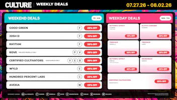 Culture Cannabis Club Refreshing Specials to Start August Right!