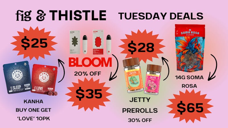 Fig & Thistle Apothecary TUESDAY DEALS Fig and Thistle Apothecary