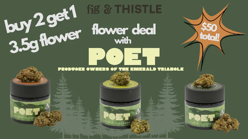 Fig & Thistle Apothecary Poet Flower Buy 2 Get 1