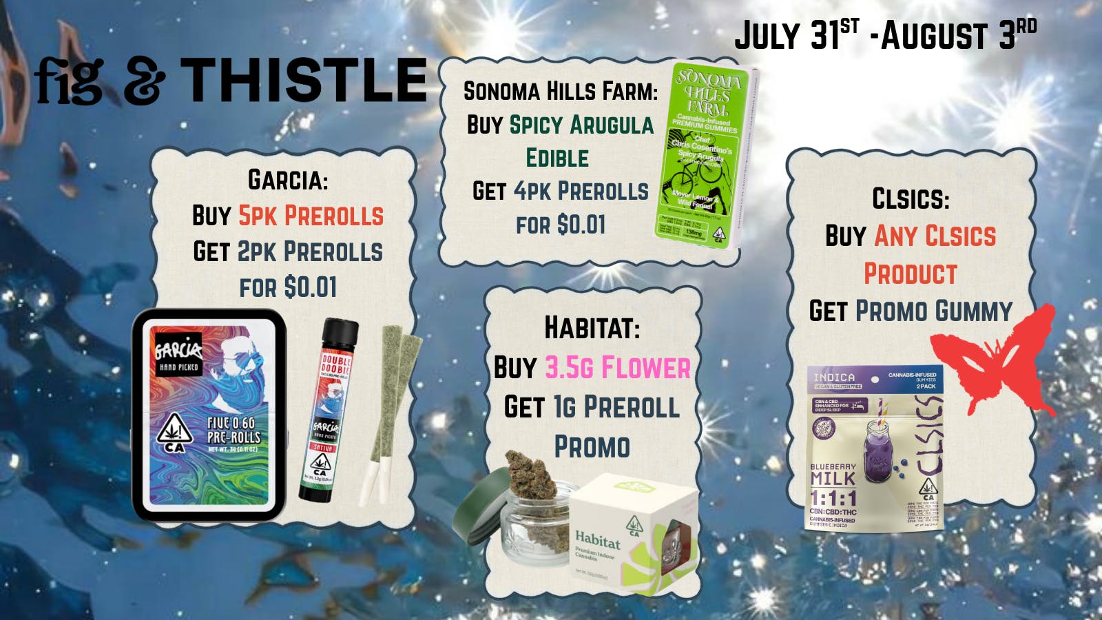 Fig & Thistle Apothecary Fig and Thistle Weekend Deals July 31- Aug 3