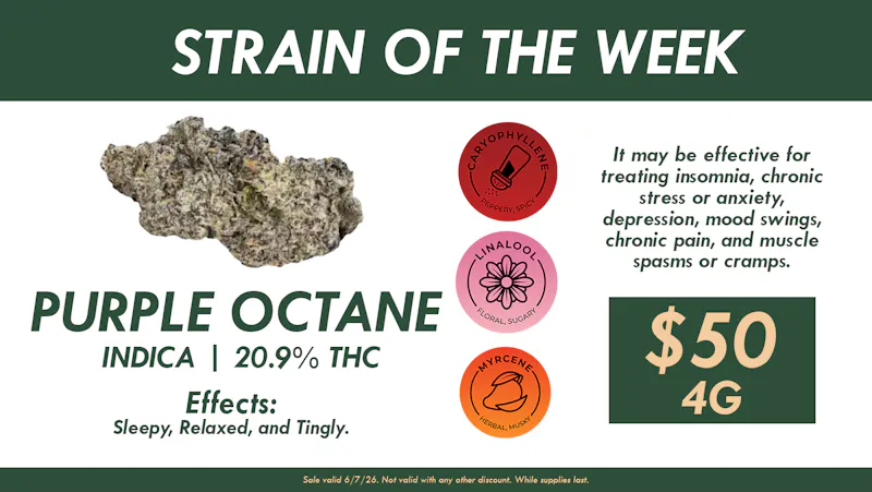 Anoka Cannabis Company Strain of the Week: Purple Octane