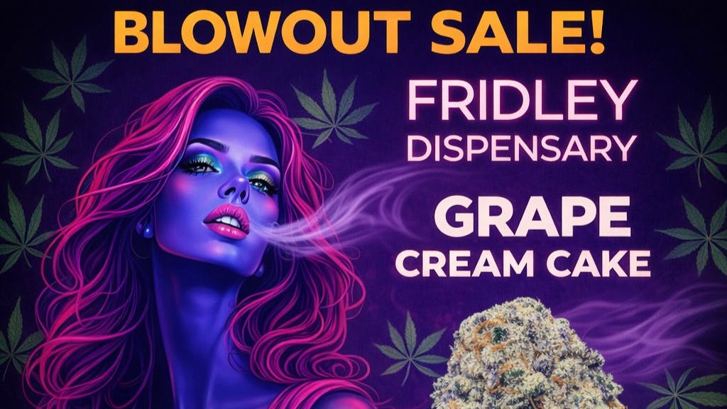 Fridley Dispensary Grape Cream cake - 4g flower - 20% off